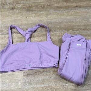 Lavender Sports Bra and Leggings Set